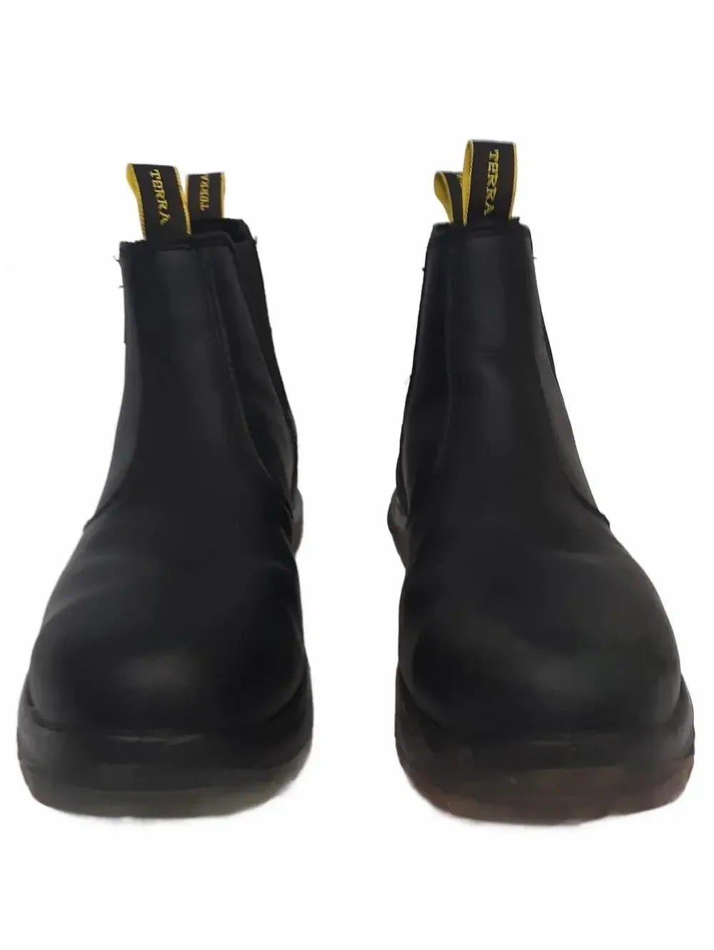 Terra Murphy Mens Slip On Work Boots Size 10.5W Wide Composite Toe Plate Leather